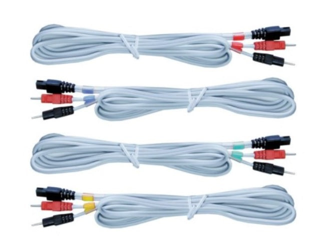 JUEGO DE CABLES COMPEX 6P BANANA BLANCO